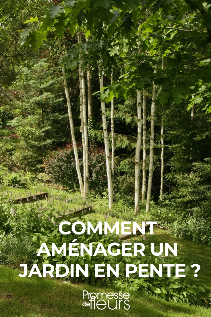 jardín en pendiente